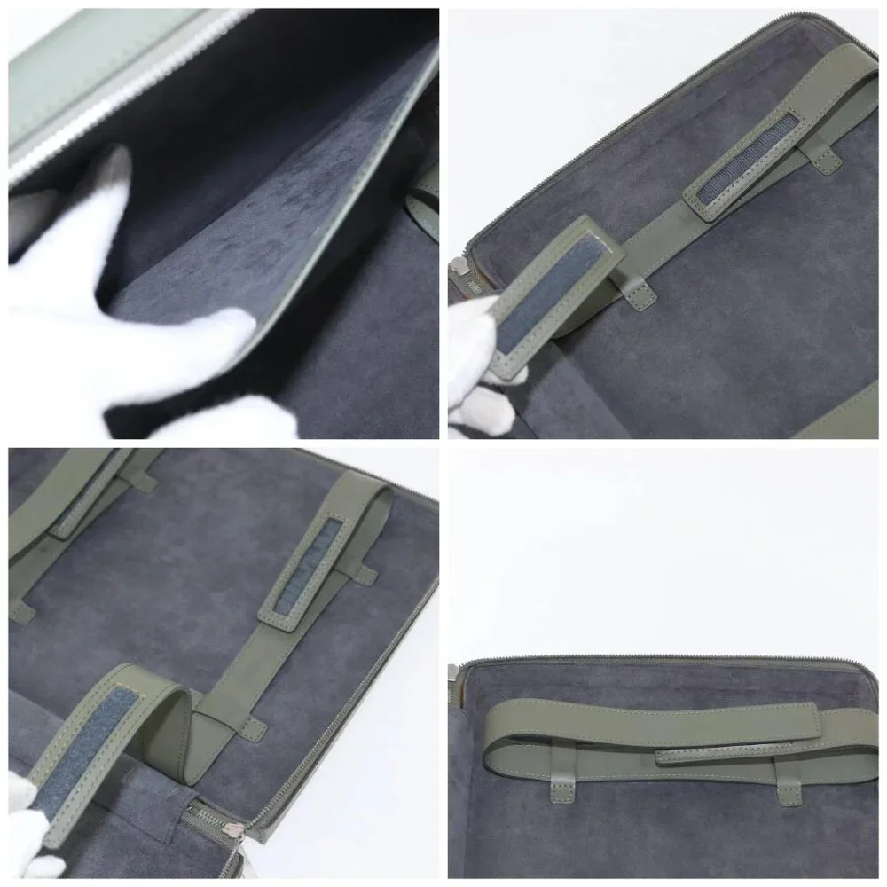 LOUIS VUITTON Damie Grasset Luke Business Bag Gray Resin